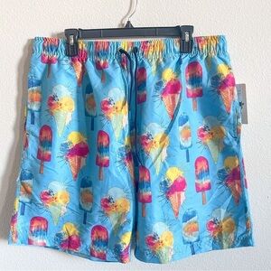 US Surf Club Hawaii Men's Ice Scream Swim Trunks